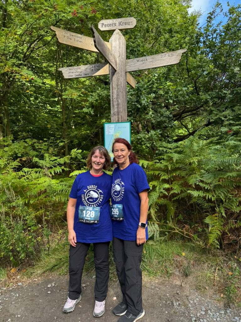 Foto von Roswitha Schröder bei der Darß Hiking Challenge