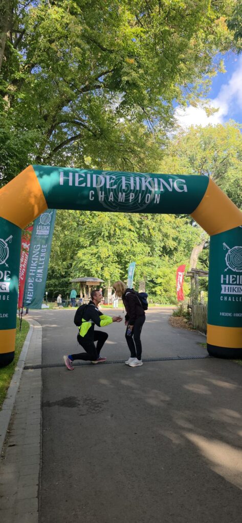 Foto von Kristin Unger bei der Heide Hiking Challenge